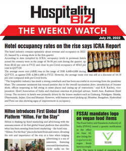 Hospitality Biz Weekly Newsletter issued dated 29.07.2022