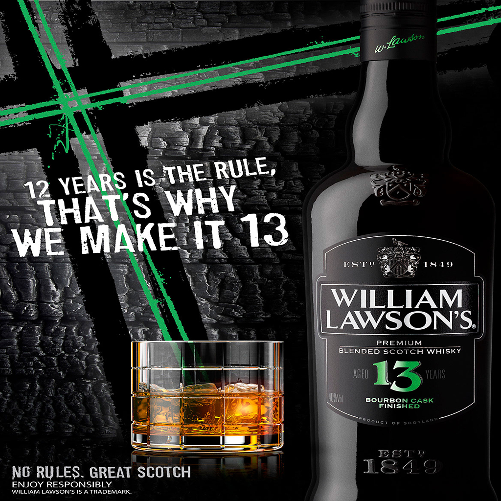 William Lawson’s forays into the Premium Scotch Whisky segment with William Lawson’s 13
