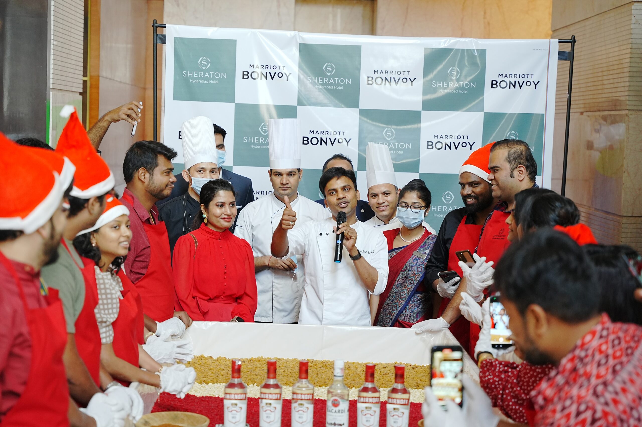 Sheraton Hyderabad Hotel concludes their Annual Cake Mixing Ceremony