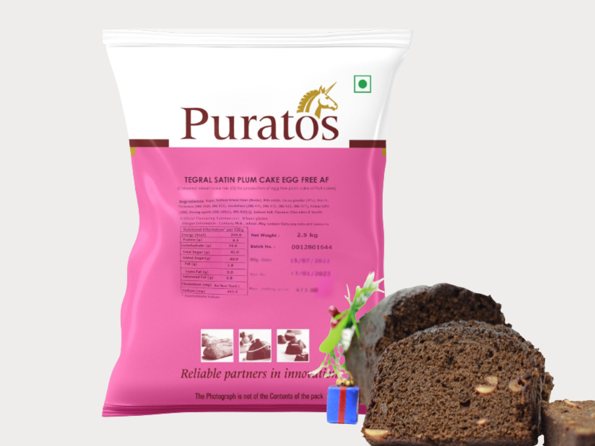 Puratos Tegral Satin Plum cake egg-free offers a one-stop solution for bakers