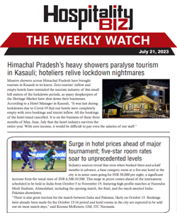 Hospitality Biz Weekly Newsletter issued dated 21.07.2023