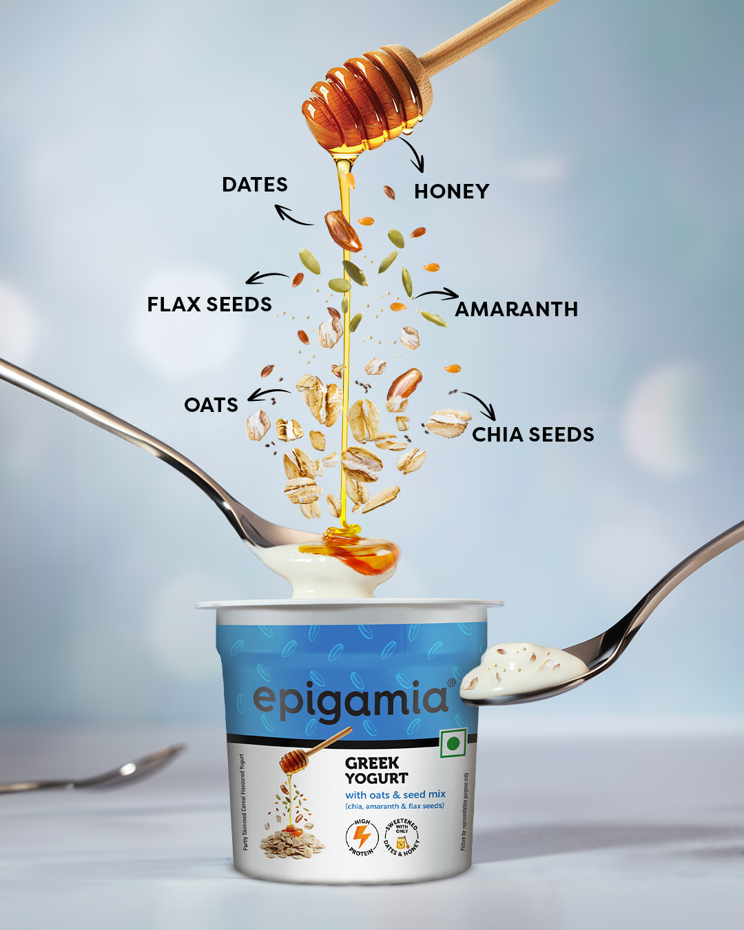 Epigamia  launches Greek Yogurt loaded with Oats & Seed Mix