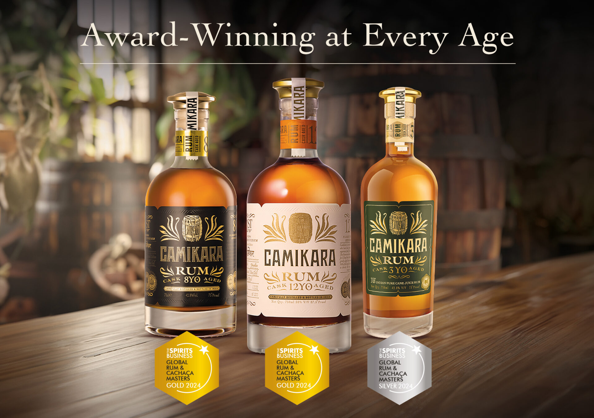 Camikara Rum Clinches Gold and Silver at Cachaça Masters 2024 , Making History for Indian Rums