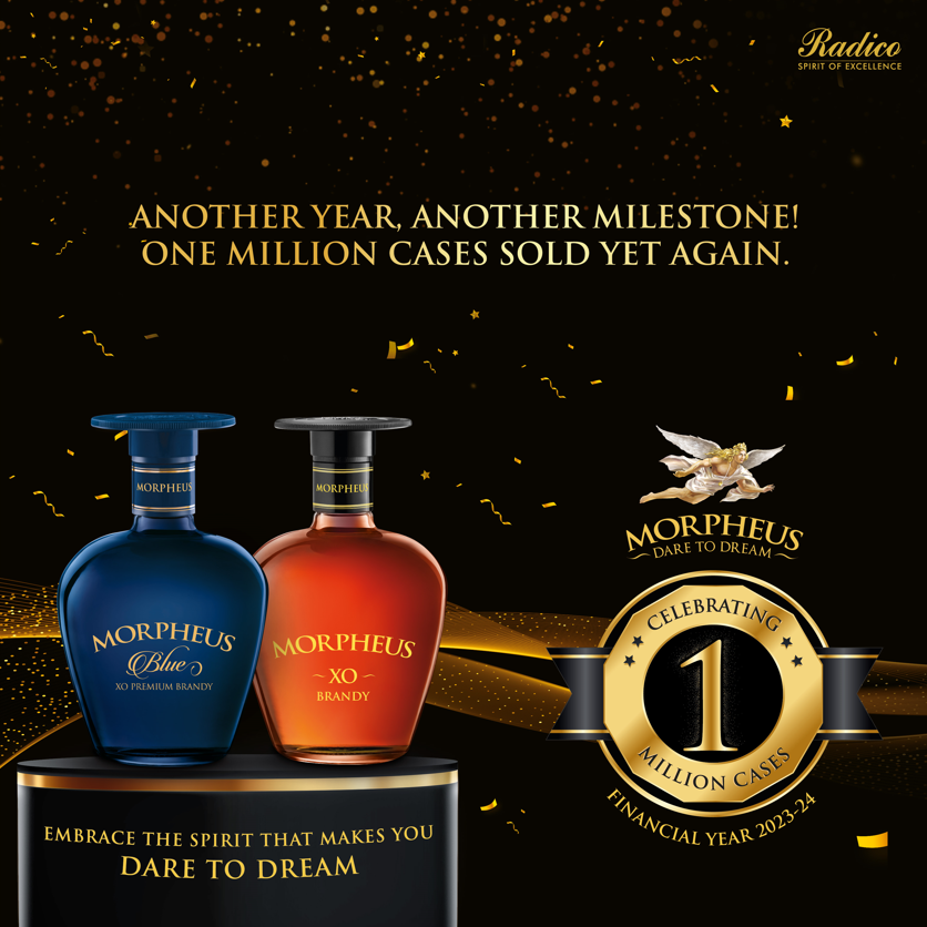 Morpheus Brandy sells 1 Million cases in consecutive two years